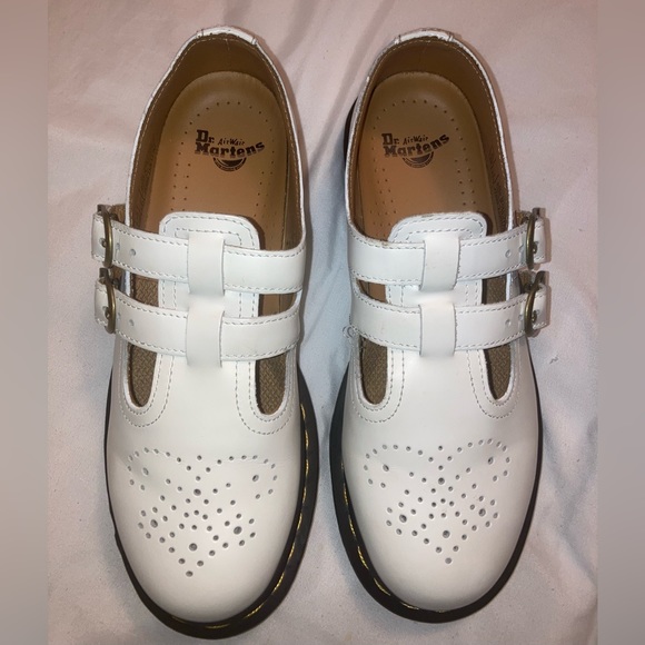 Dr. Martens Shoes - White dr martens Mary janes shoes